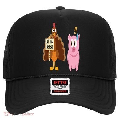 Eat Ham Instead Turkey and Pig Funny Thanksgiving Gift Hat