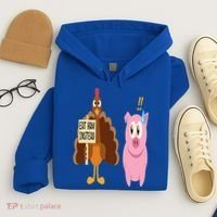 Eat Ham Instead Turkey and Pig Funny Thanksgiving Gift Hoodie thumb 4