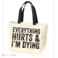 Everything Hurts & Im Dying Workout Exercise Fitness Tote Bag thumb 3