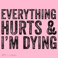 Everything Hurts & Im Dying Workout Exercise Fitness Coaster thumb 2