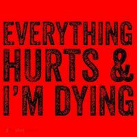 Everything Hurts & Im Dying Workout Exercise Fitness Santa Hat thumb 1