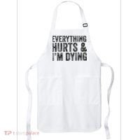 Everything Hurts & Im Dying Workout Exercise Fitness Apron thumb 0