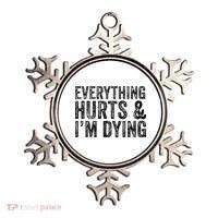 Everything Hurts & Im Dying Workout Exercise Fitness Ornament thumb 0