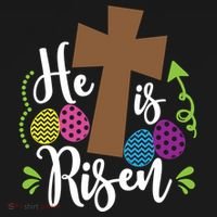 Easter He Is Risen Cross Bucket Hat thumb 4