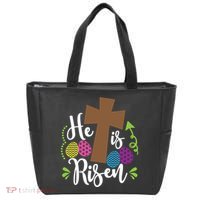 Easter He Is Risen Cross Tote Bag thumb 0