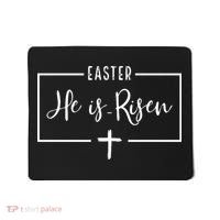 Easter He Is Risen Cross Christianity Mousepad thumb 0