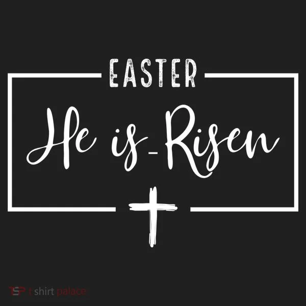Easter He Is Risen Cross Christianity Golf Towel