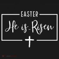 Easter He Is Risen Cross Christianity Women's Long Sleeve Shirt thumb 2