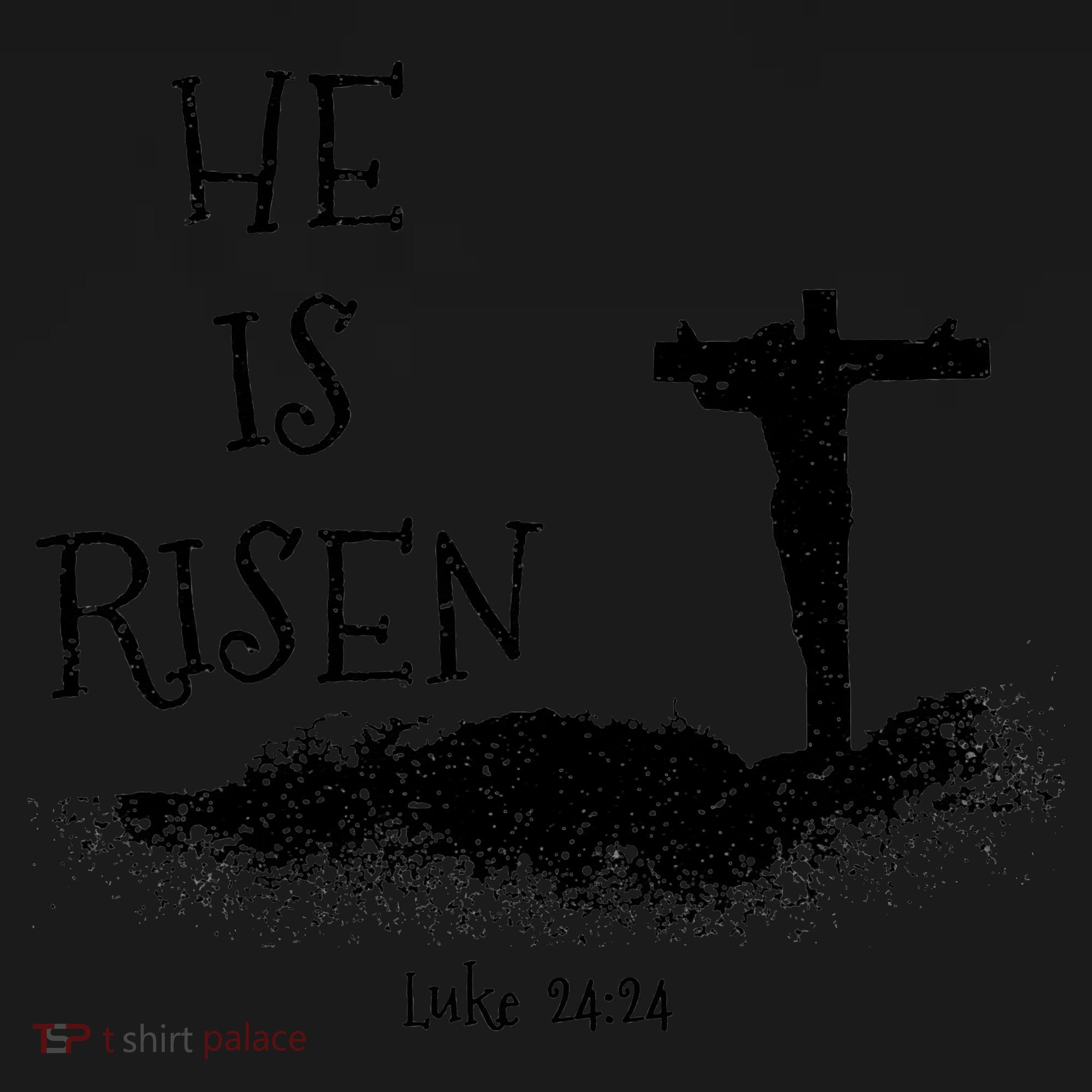 Easter He Is Risen Religious Palm Sunday cross Mousepad