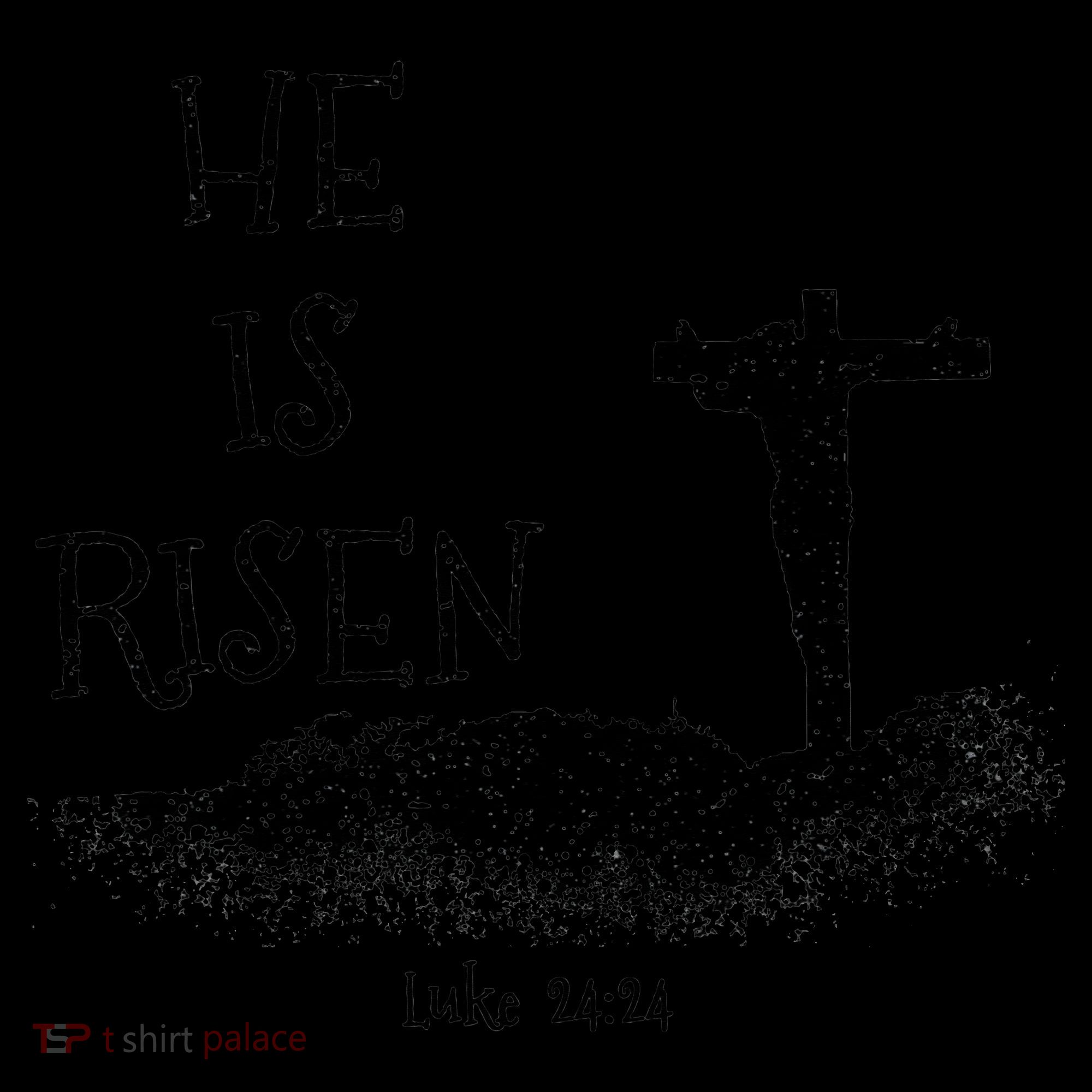 Easter He Is Risen Religious Palm Sunday cross Women's Tank Top