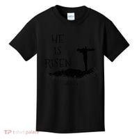 Easter He Is Risen Religious Palm Sunday cross Kids T-Shirt thumb 0