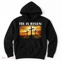 Easter He Is Risen Christian Hoodie thumb 0