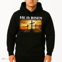 Easter He Is Risen Christian Hoodie thumb 2