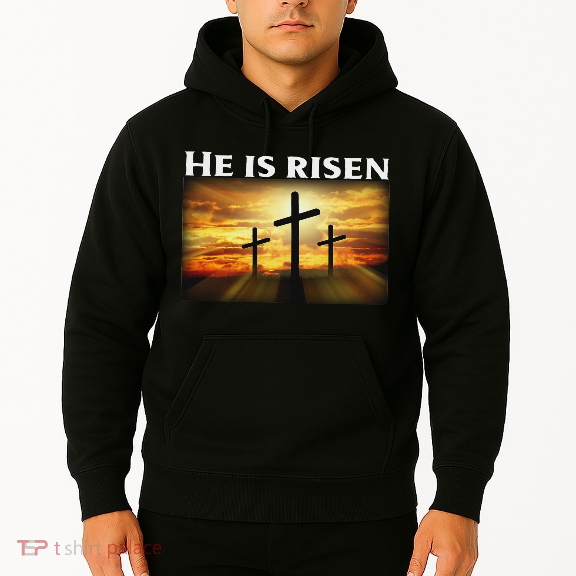 Easter He Is Risen Christian Hoodie