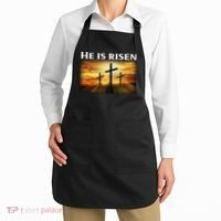 Easter He Is Risen Christian Apron thumb 2