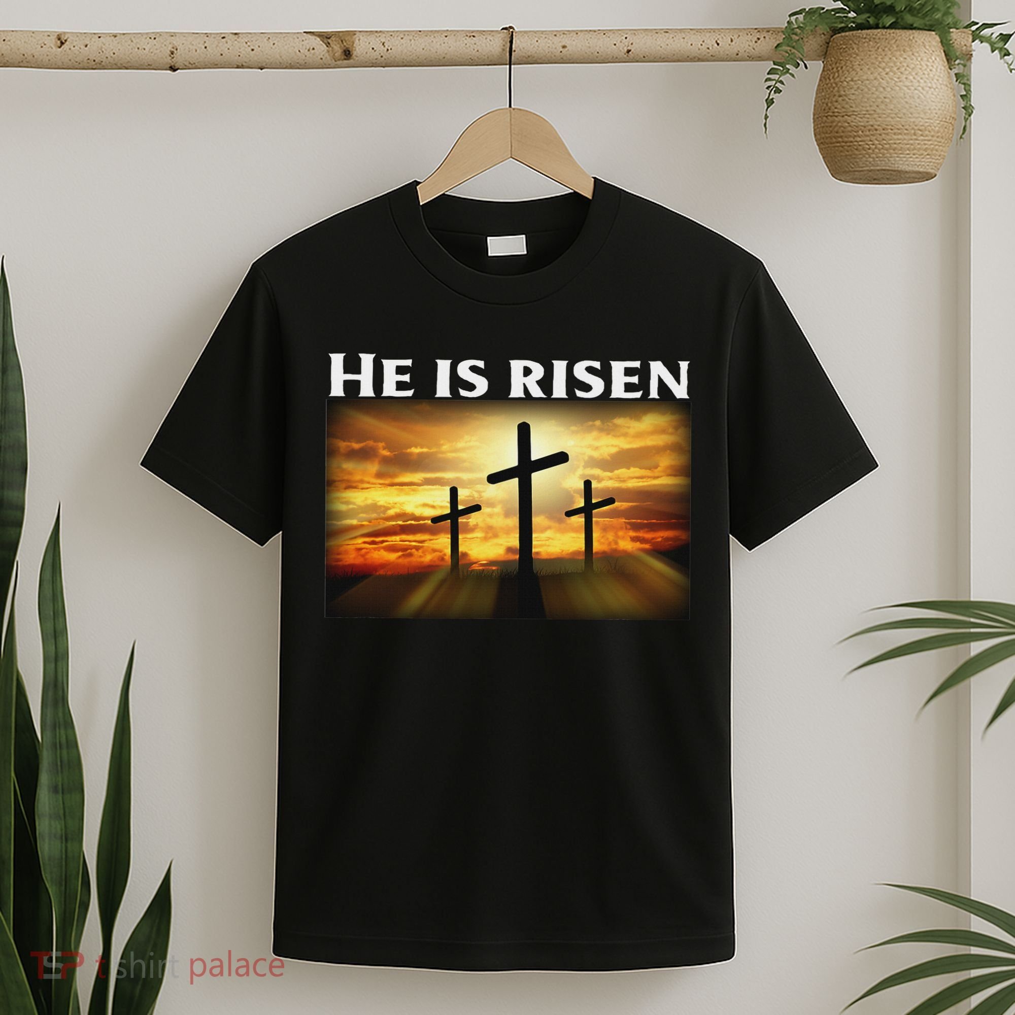 Easter He Is Risen Christian T-Shirt