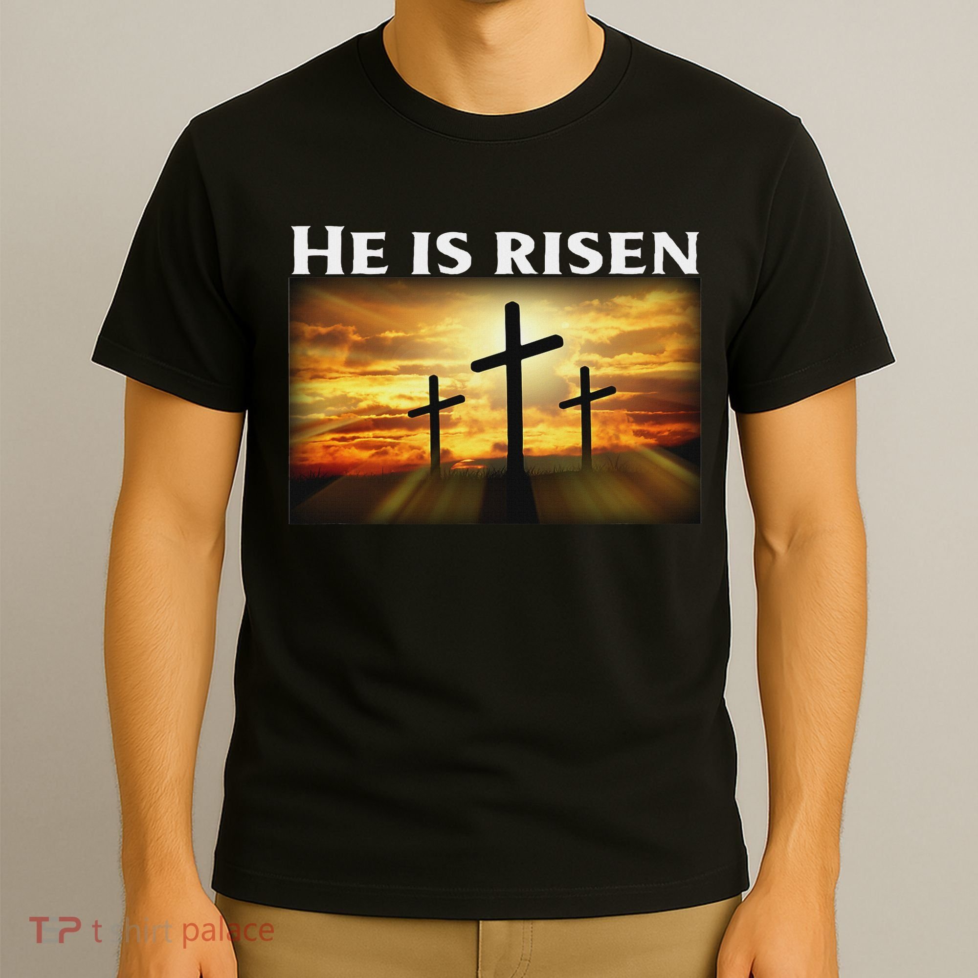 Easter He Is Risen Christian T-Shirt