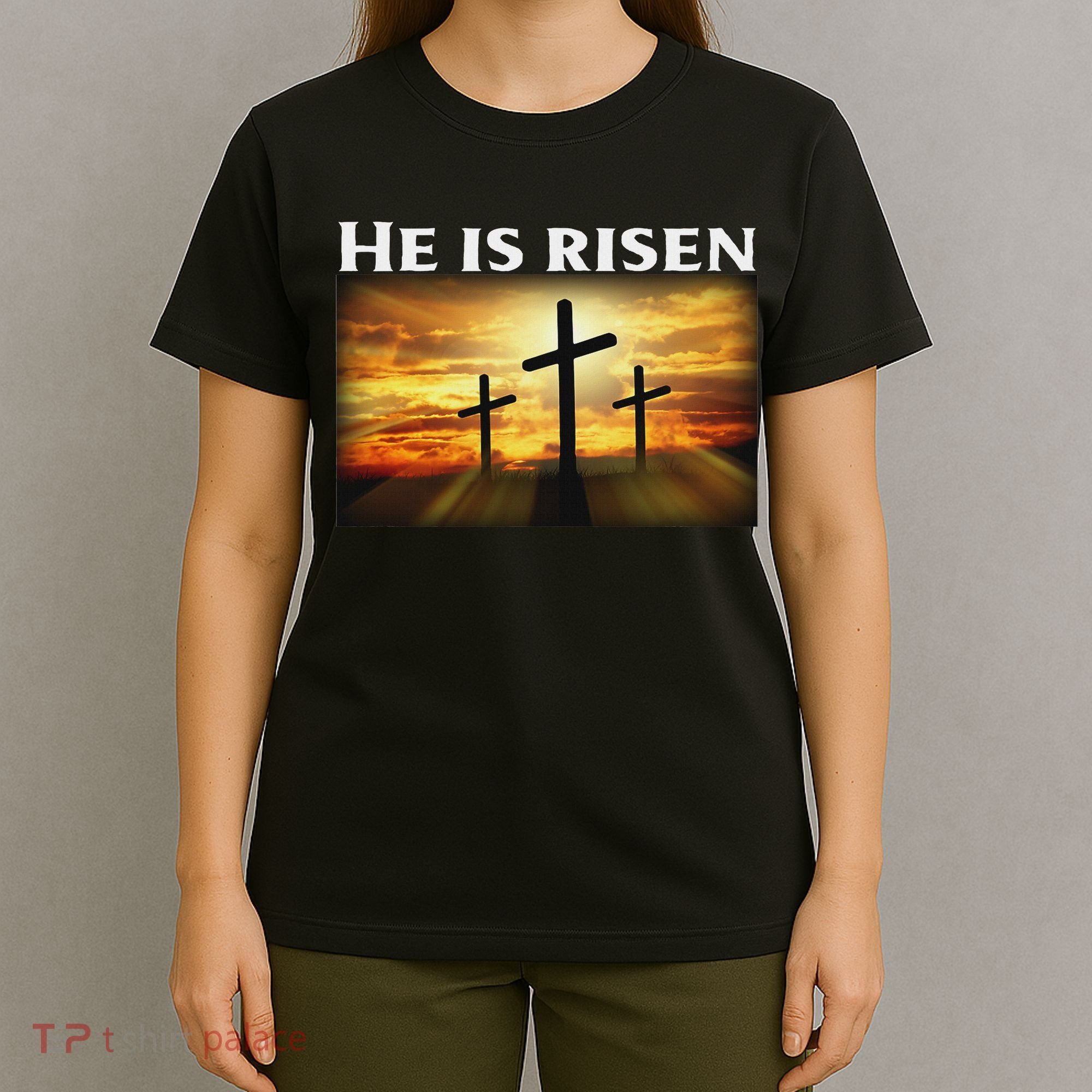 Easter He Is Risen Christian T-Shirt