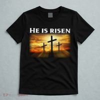 Easter He Is Risen Christian T-Shirt thumb 5