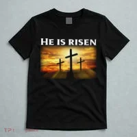 Easter He Is Risen Christian T-Shirt thumb 5