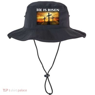 Easter He Is Risen Christian Bucket Hat