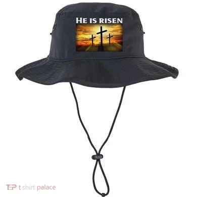 Easter He Is Risen Christian Bucket Hat