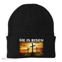 Easter He Is Risen Christian Beanie thumb 0