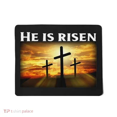 Easter He Is Risen Christian Mousepad