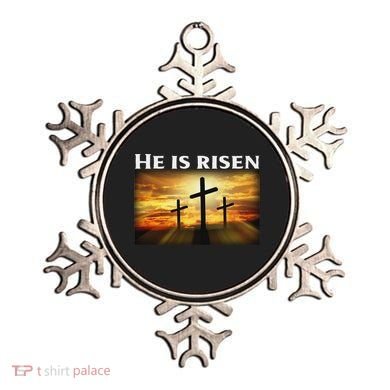Easter He Is Risen Christian Ornament