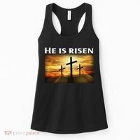 Easter He Is Risen Christian Women's Tank Top thumb 0