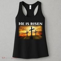 Easter He Is Risen Christian Women's Tank Top thumb 3