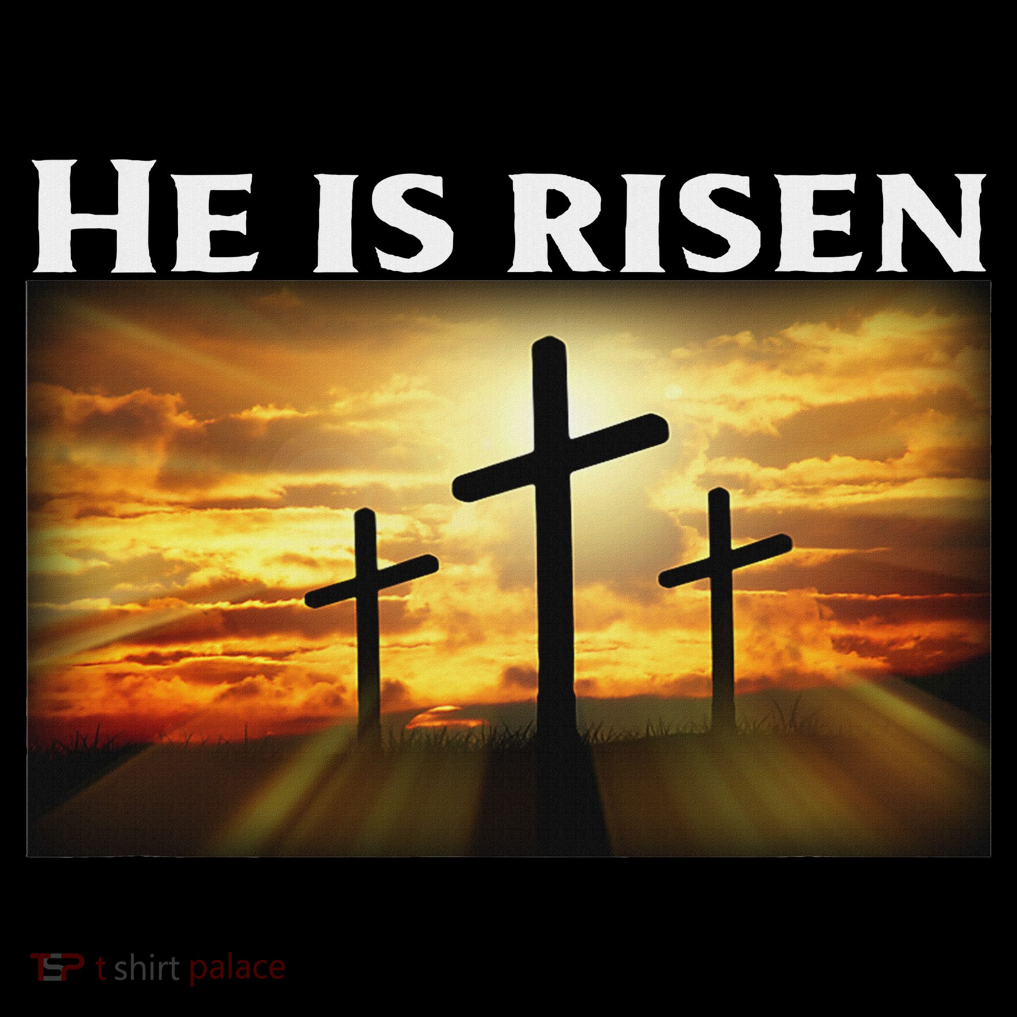 Easter He Is Risen Christian Women's Tank Top