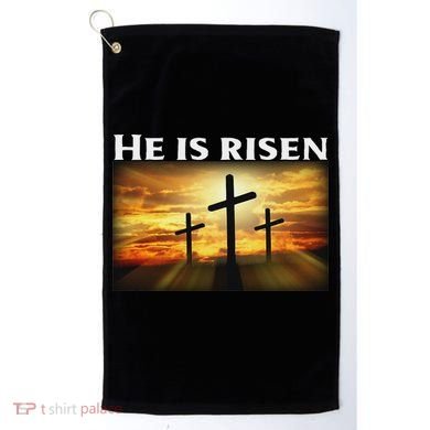 Easter He Is Risen Christian Golf Towel