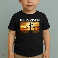Easter He Is Risen Christian Toddler T-Shirt thumb 2