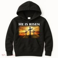 Easter He Is Risen Christian Kids Hoodie thumb 0