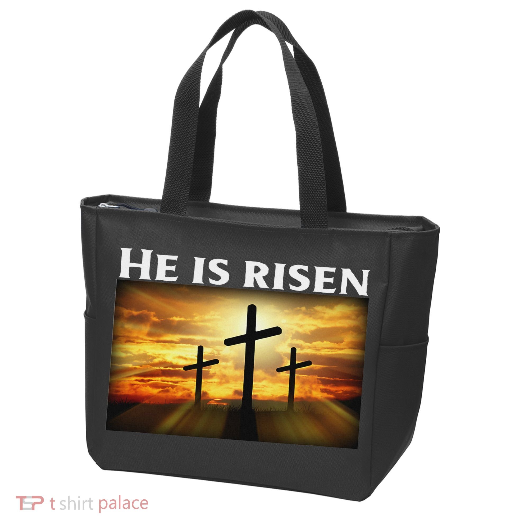 Easter He Is Risen Christian Tote Bag