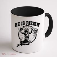 Easter He Is Rizzin Jesus Basketball Coffee Mug thumb 1