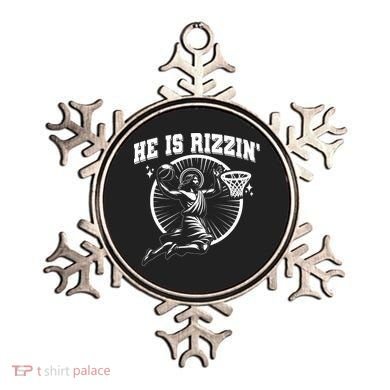 Easter He Is Rizzin Jesus Basketball Ornament