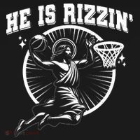Easter He Is Rizzin Jesus Basketball Women's Tank Top thumb 5
