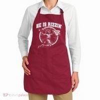 Easter He Is Rizzin Jesus Basketball Apron thumb 2