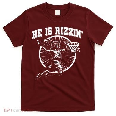 Easter He Is Rizzin Jesus Basketball T-Shirt