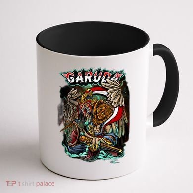 Eagle Holding Knife Coffee Mug back