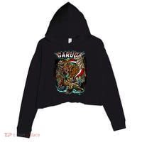 Eagle Holding Knife Crop Fleece Hoodie thumb 0