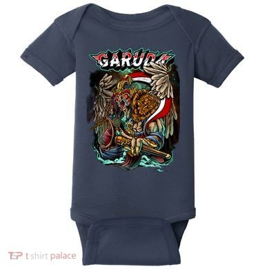 Eagle Holding Knife Baby Bodysuit