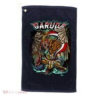 Eagle Holding Knife Golf Towel thumb 0