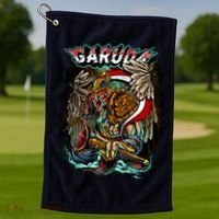 Eagle Holding Knife Golf Towel thumb 1