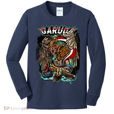 Eagle Holding Knife Kids Long Sleeve Shirt
