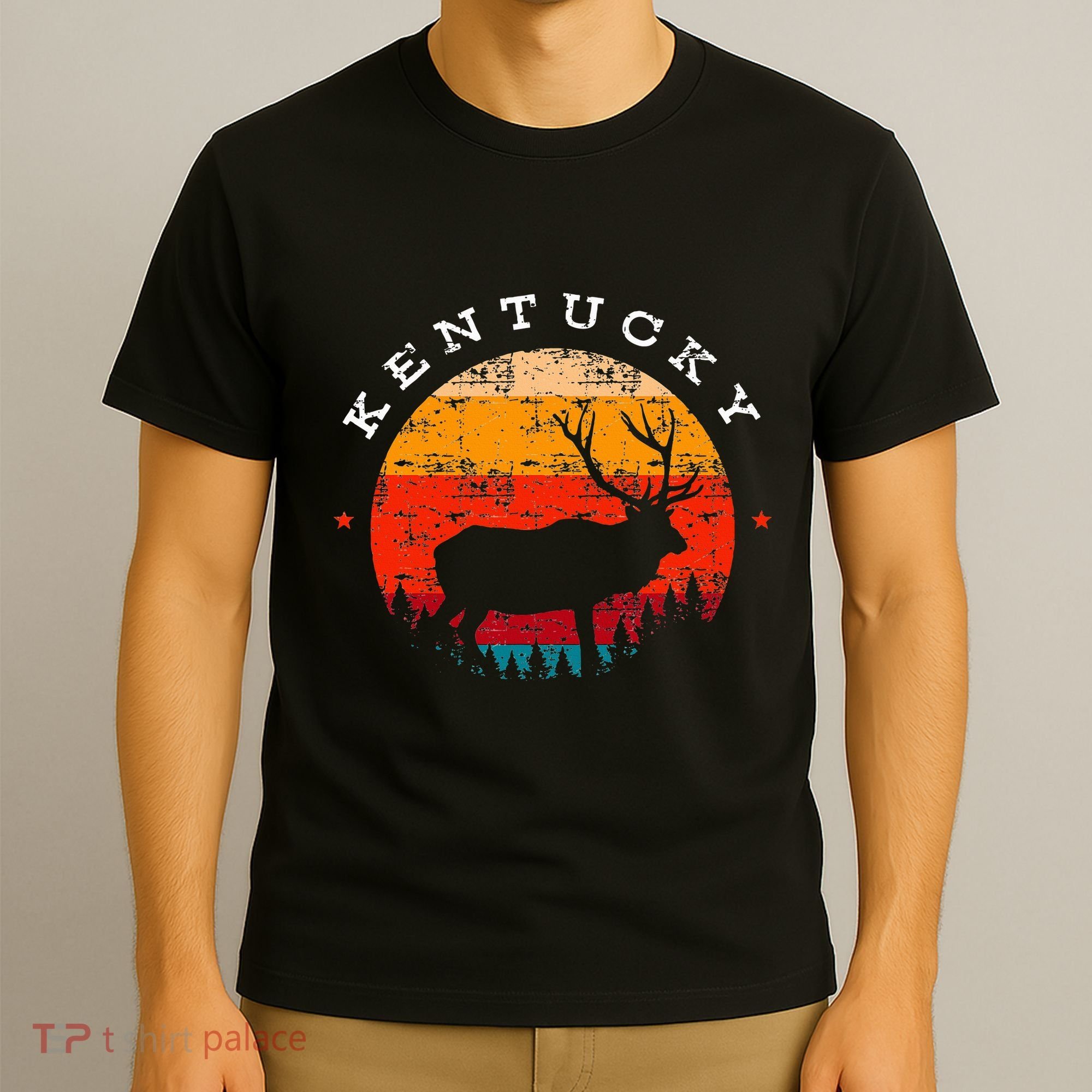 Elk Hunting Kentucky Souvenir Hunting Deer T-Shirt