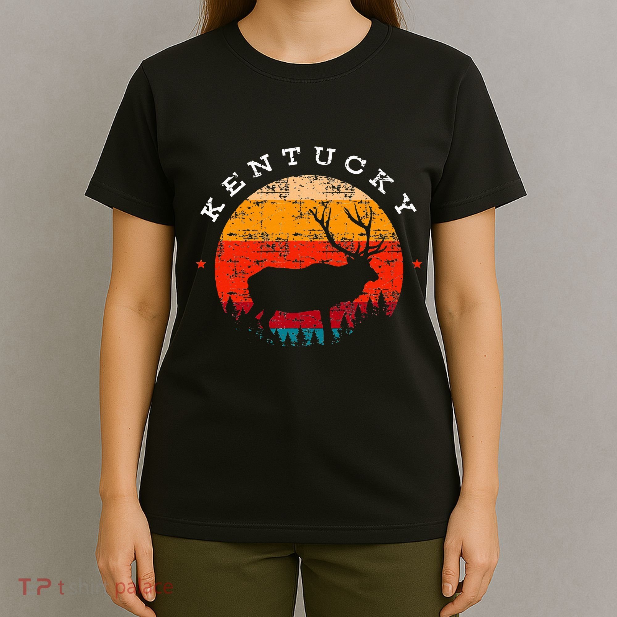 Elk Hunting Kentucky Souvenir Hunting Deer T-Shirt