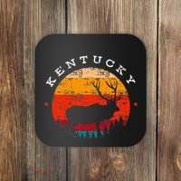Elk Hunting Kentucky Souvenir Hunting Deer Coaster thumb 0